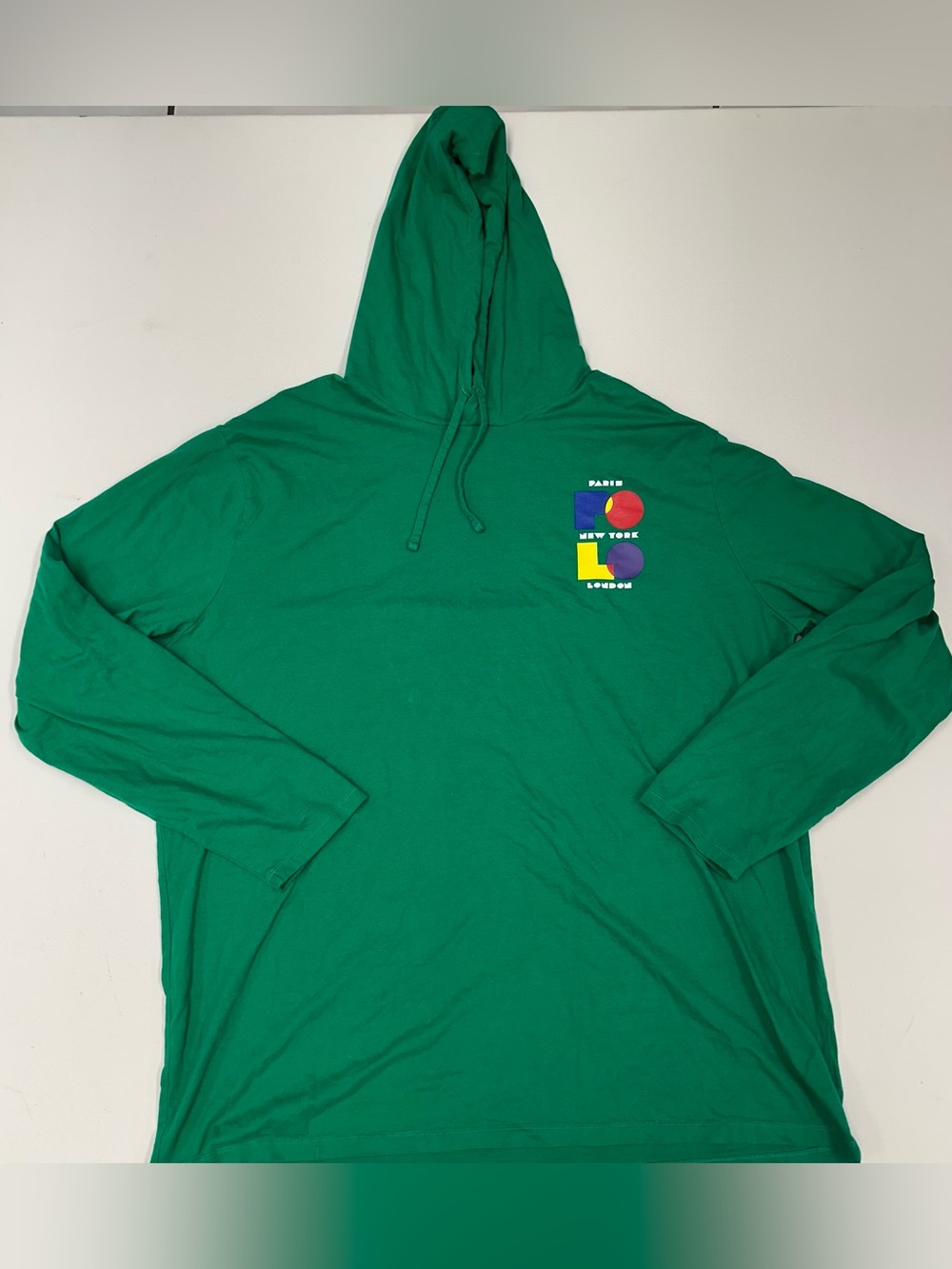 Polo Ralph Lauren Hoodie Sweatshirt Paris New York London Long Sleeve Mens 3XLT